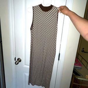 Zara checkered dress